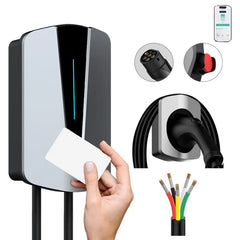 Coolladen 11KW 22KW EV Wallbox Laadstation Type 2 5M EV Zware Huidige Snelle Oplaadkabel Met RFID Wifi