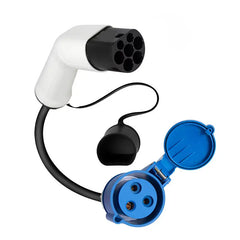 CEE 32A naar Type 2 stekker, CEE 32A naar Type 2 (oplaadzijde) adapter voor laadstation voor elektrische voertuigen
