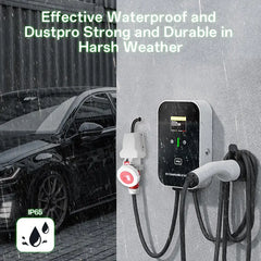 Type 2 22kW of 11kW thuislaadstation wandbox 5 m laadkabel met laadhouder CEE 3-fase stekker voor alle EV's en PHEV's