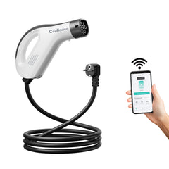 Draagbare EV-lader Type 2, 3,5 kW 16A oplaadkabel, CEE-stekker, slimme APP-besturing, instelbare stroom, waterdicht, 3m/5m/10m kabel – Compatibel met alle EV-modellen Y / 3 / S/X, ID.4, ID.5, i4