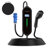 Coolladen 7.4kW EV-lader | 32A CEE-stekker naar Type 2 mobiele wallbox | Instelbare stroom & 1-12H timer