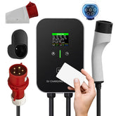 Type 2 22kW of 11kW thuislaadstation wandbox 5 m laadkabel met laadhouder CEE 3-fase stekker voor alle EV's en PHEV's