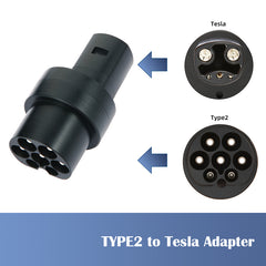 Type 2 naar TESA EV-laderadapter 16A / 32A oplaadconnector voor elektrische voertuigen