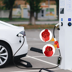 Type 2 stekker naar CEE16A stopcontact, adapter voor 11KW EV-lader om stroom uit het laadstation te halen