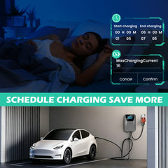 Coolladen 11kW/22kW vaste EV-wallbox-laadhub type 2 – OCPP 1.6J slim beheer, RFID met meerdere kaarten & app-bediening, bekabelde EVSE voor commercieel en residentieel gebruik