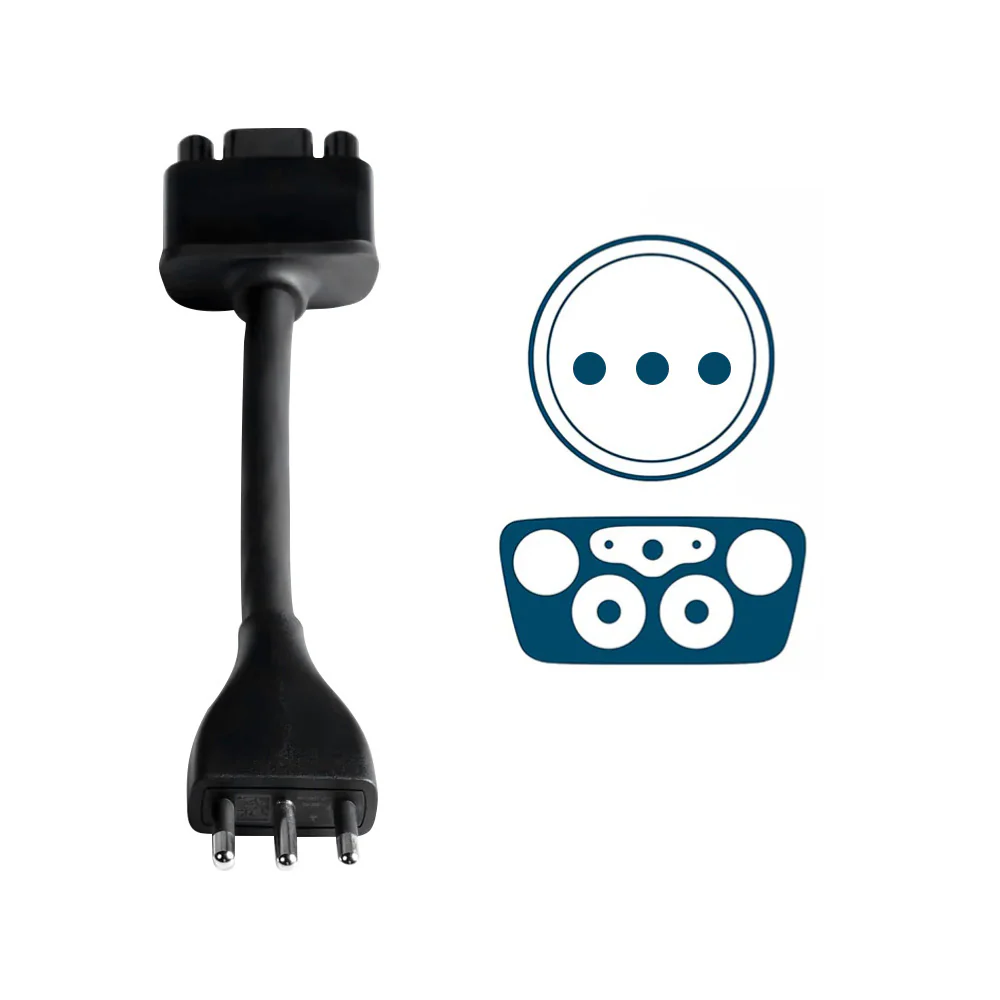 Italy Type L-adapter voor Tesla mobiele connector